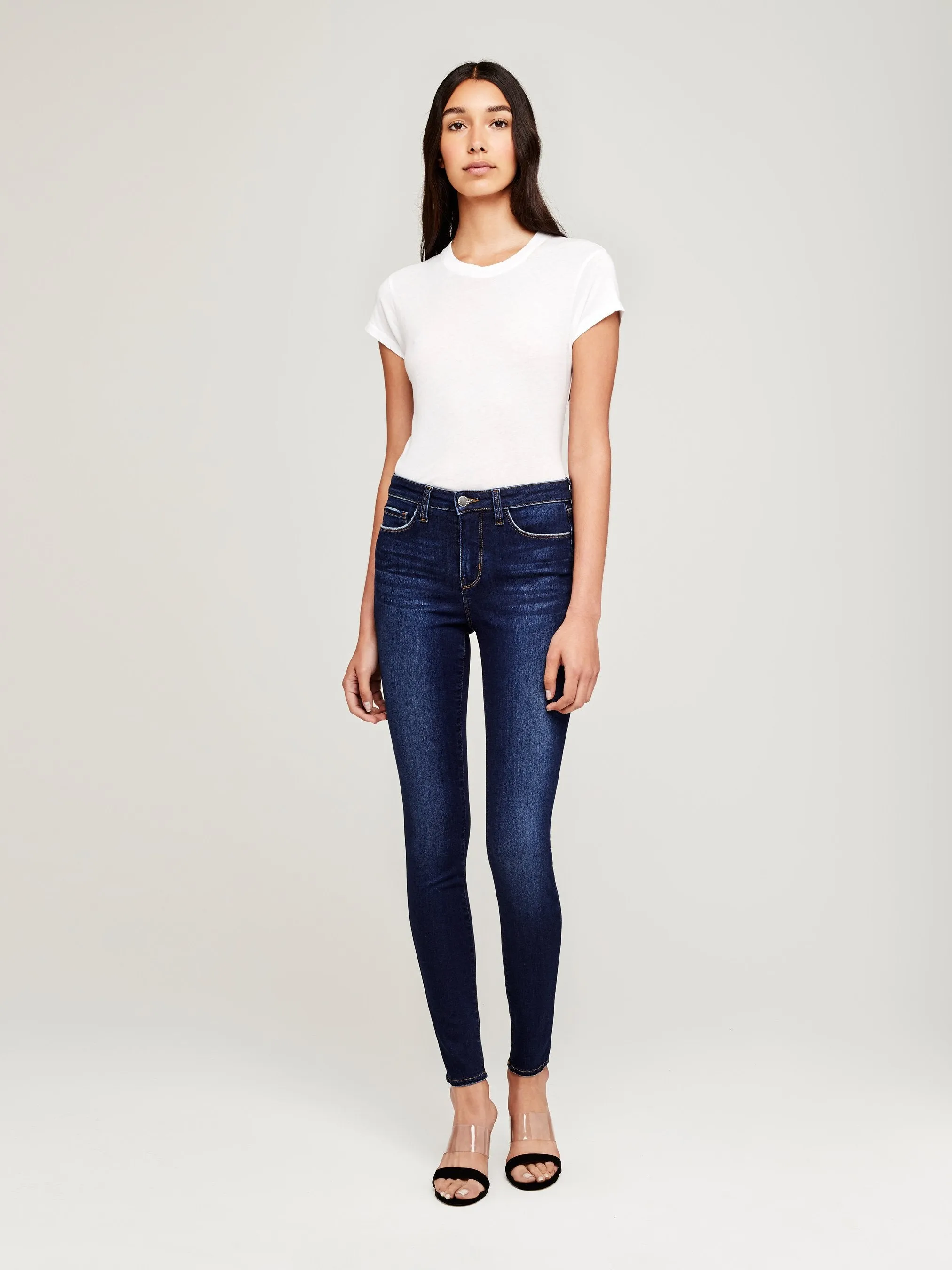 MARGUERITE HIGH RISE SKINNY (BALTIC) - L'AGENCE