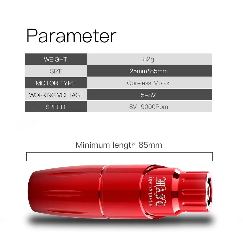 Mast Tour with Tattoo Battery Pen Machine Set Wireless Power Supply RCA Tattoo Kit Motor Pen Supplies