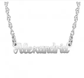 Mini Name Necklace - Silver or Gold