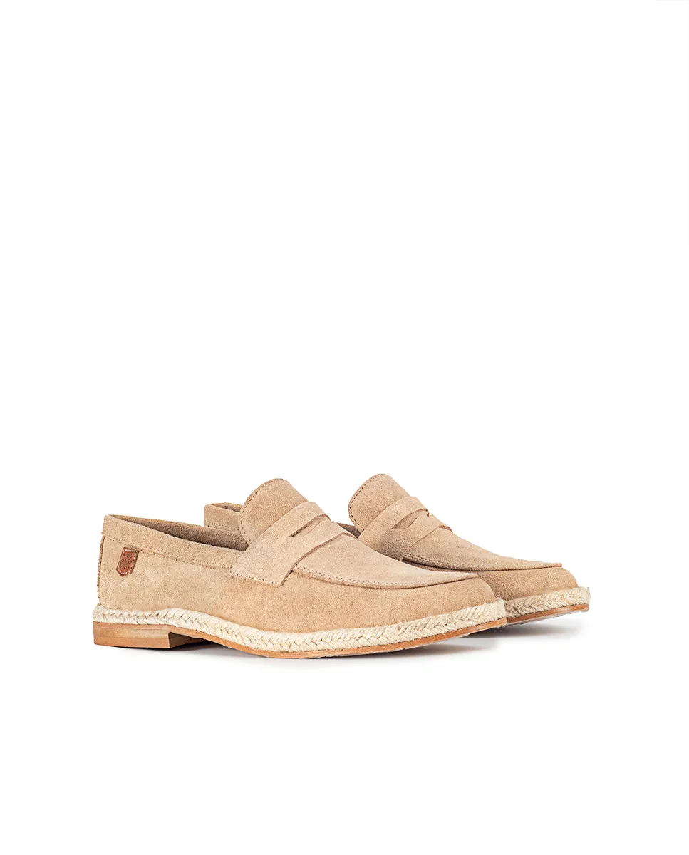 Mocasín Loberia Serraje Beige