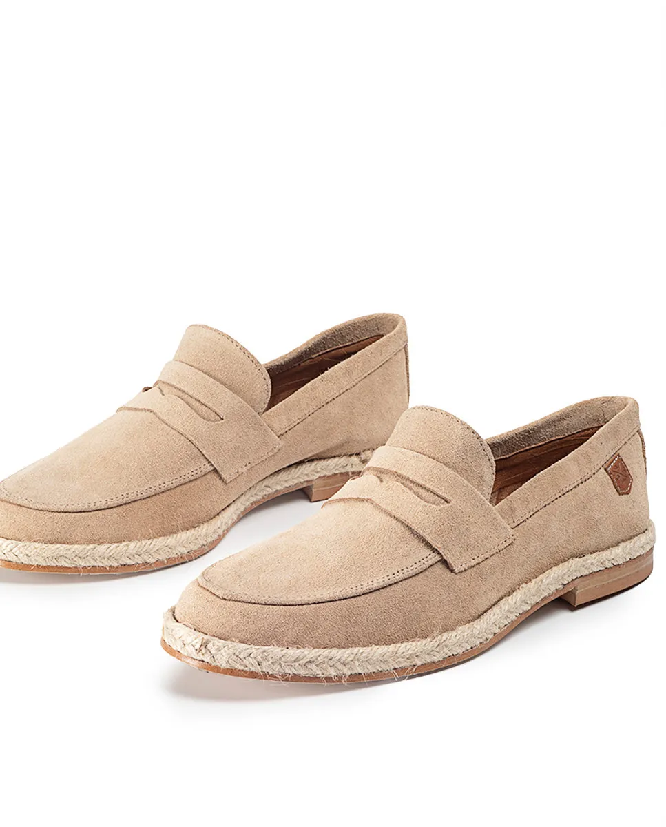 Mocasín Loberia Serraje Beige