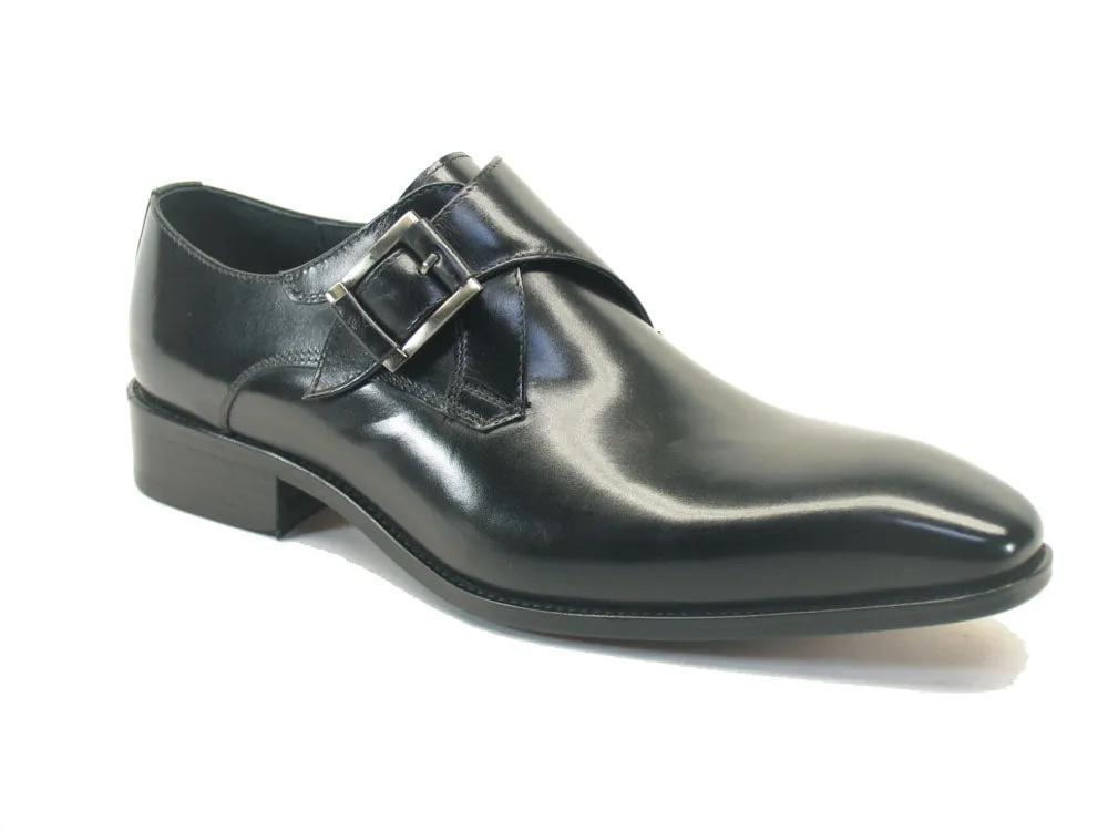 Monk Strap Buckle Leather Shoes