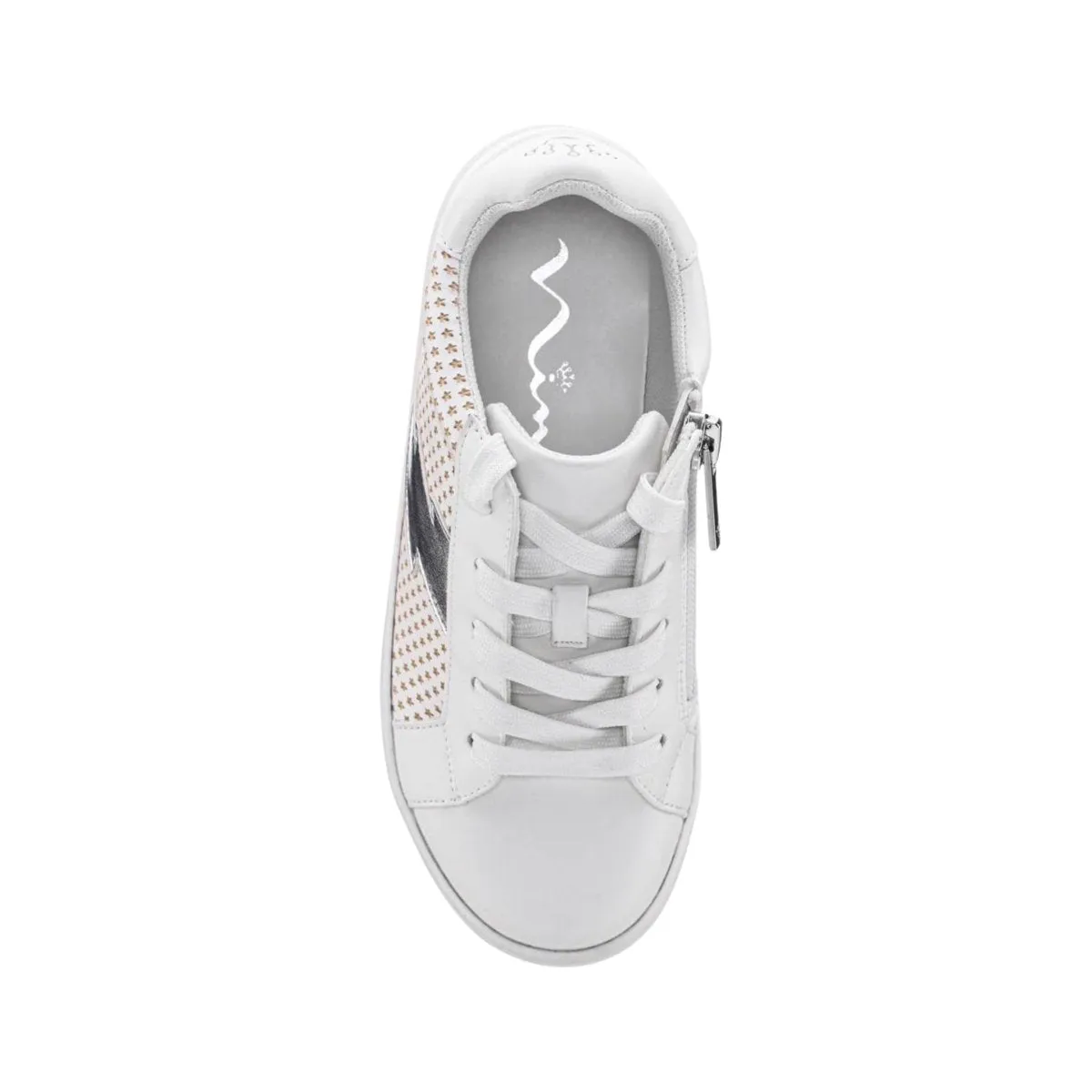 Nina Girl's Spice White/Silver Bolt