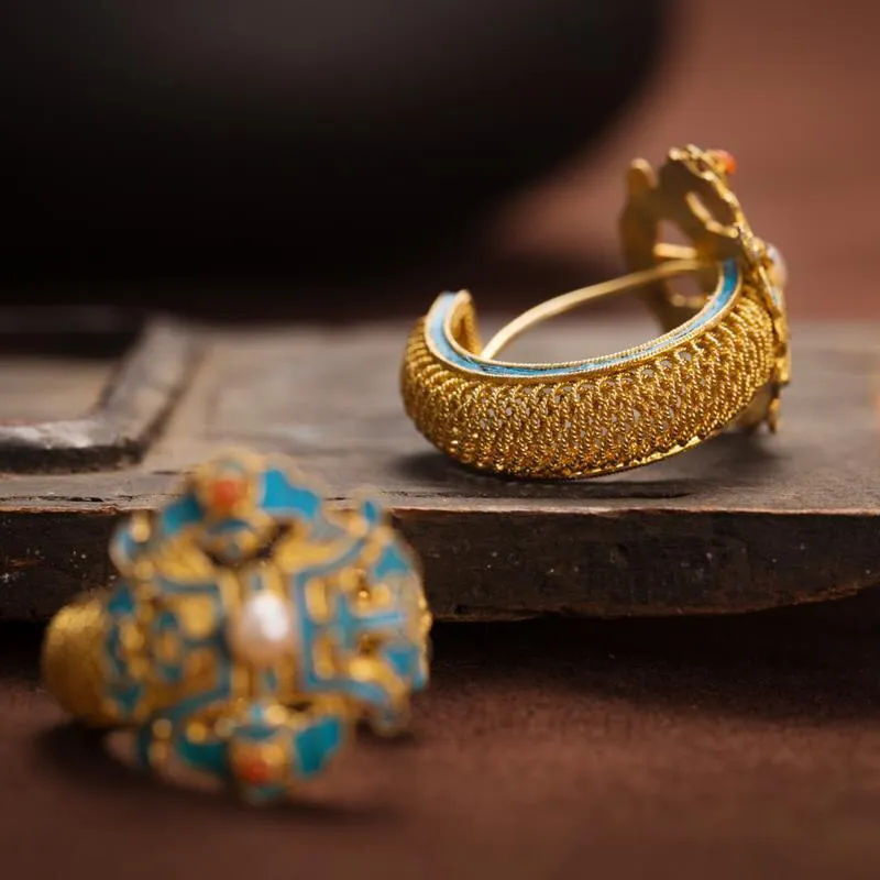 Original designer Unique Ancient Gold Craftsmanship