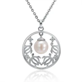 Pearl Honu Infinity Pendant