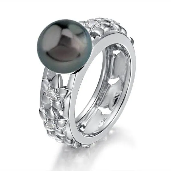 Pearl Tiare Lei Ring