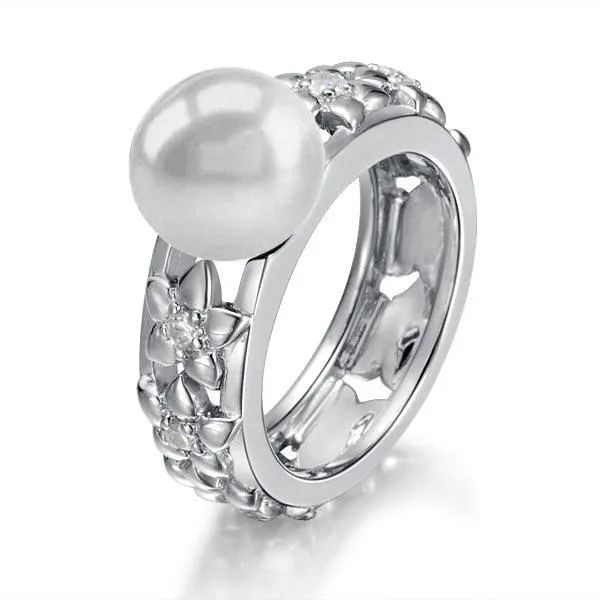 Pearl Tiare Lei Ring