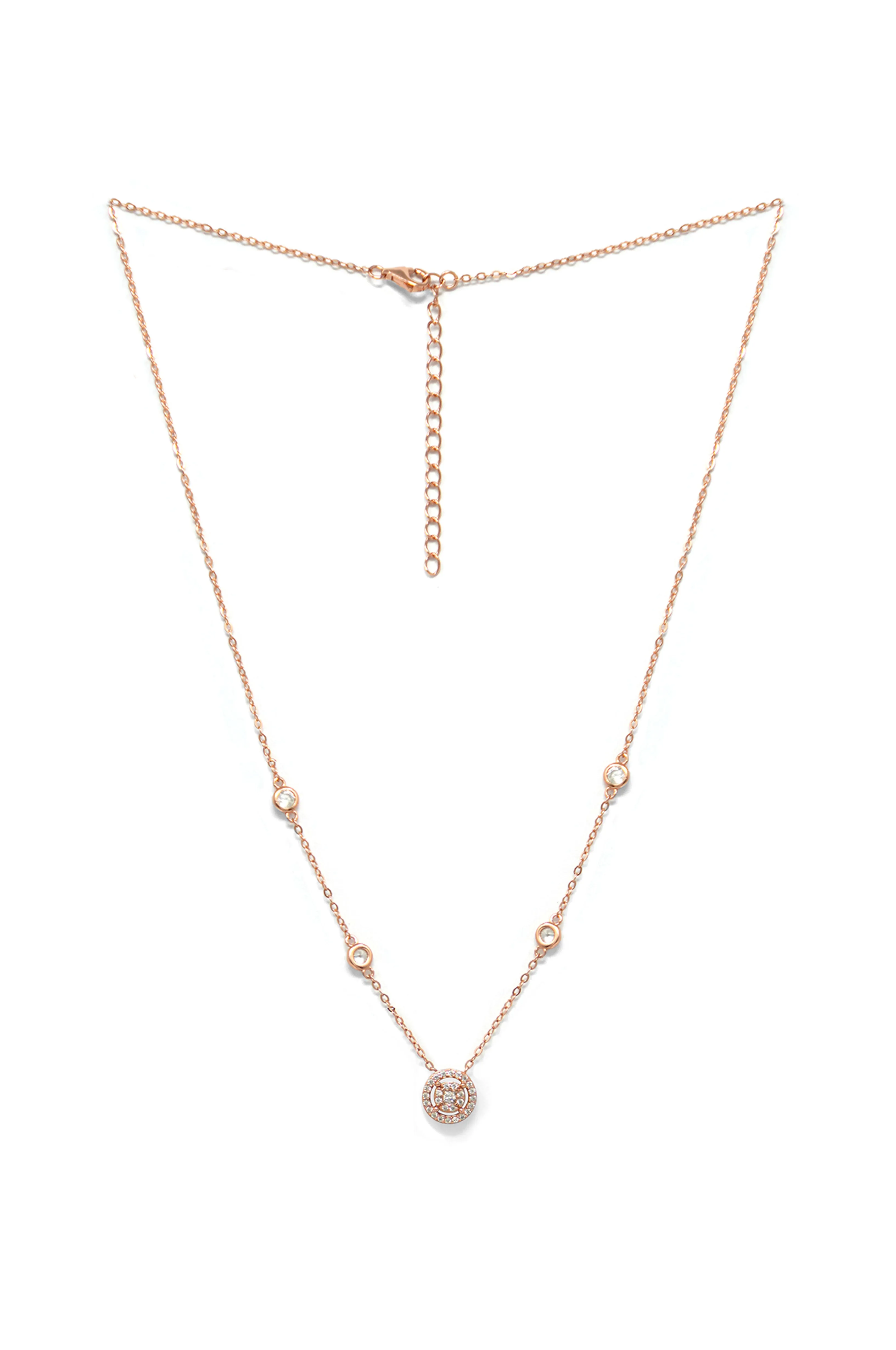 Pretty Versatile Rose Gold Plated Sterling Silver Chain Necklace