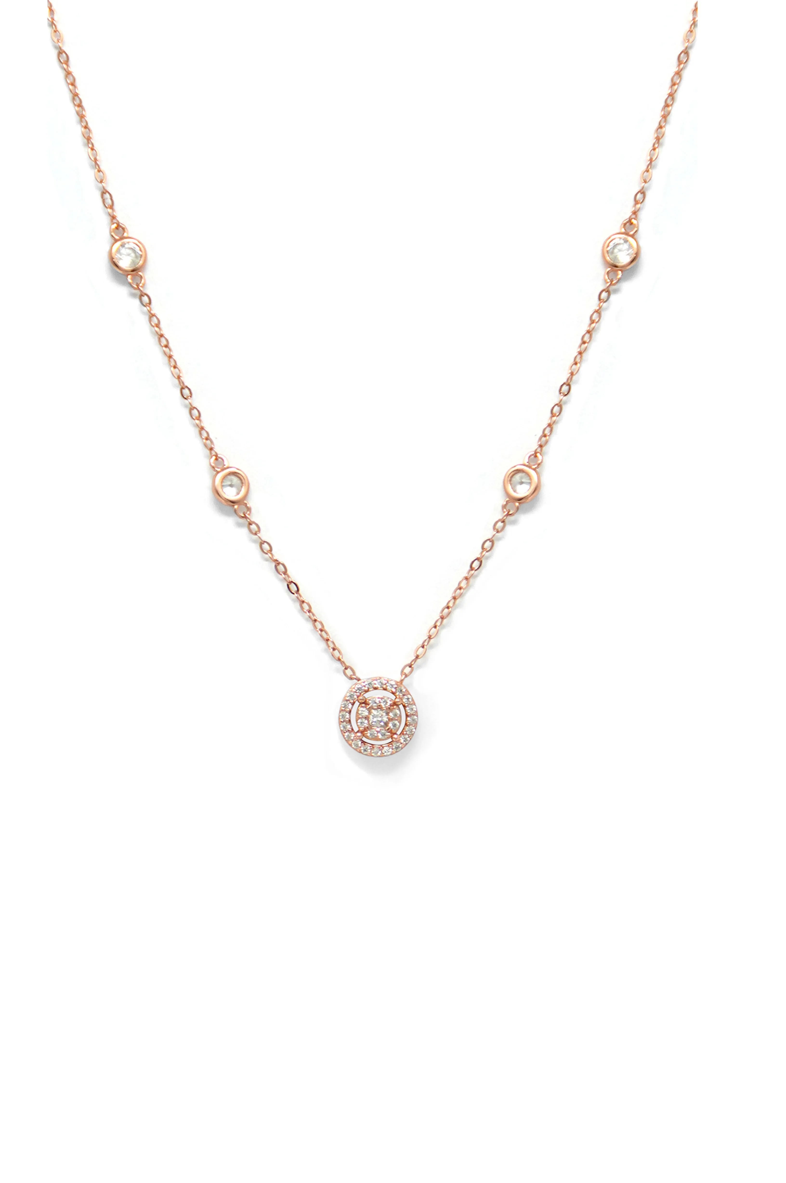 Pretty Versatile Rose Gold Plated Sterling Silver Chain Necklace