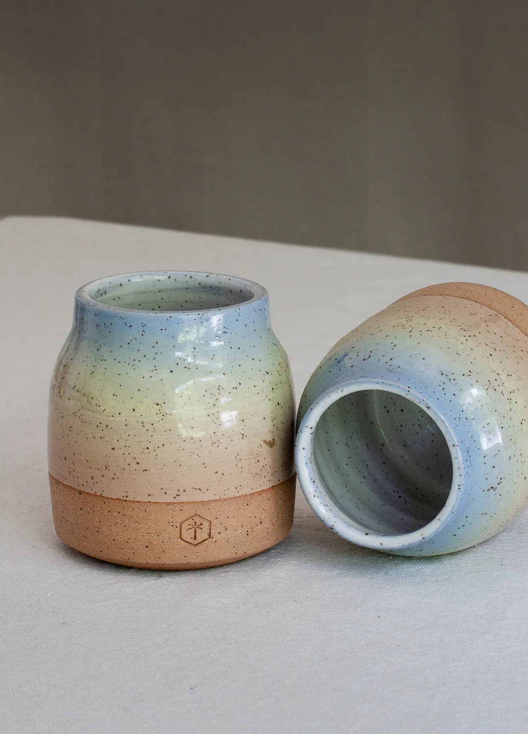 Rainbow Small Vase (Speckled) - Pastel