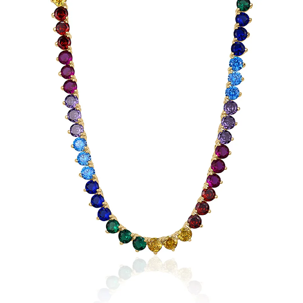 RAINBOW TENNIS NECKLACE