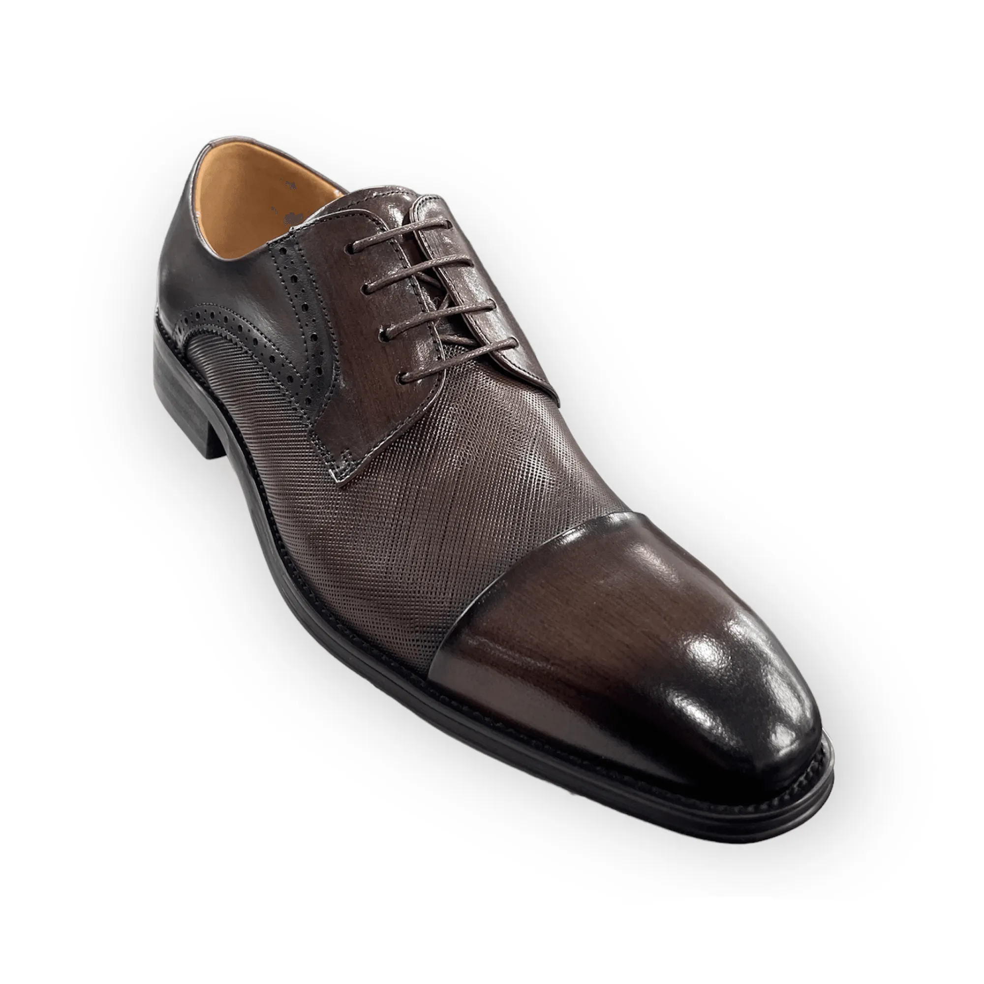 Sergio Duletti Erling Smart Leather Shoes Coffee