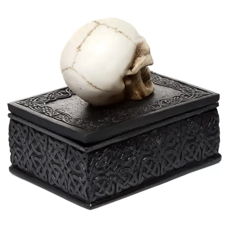 Skull Celtic Knotwork Trinket Box