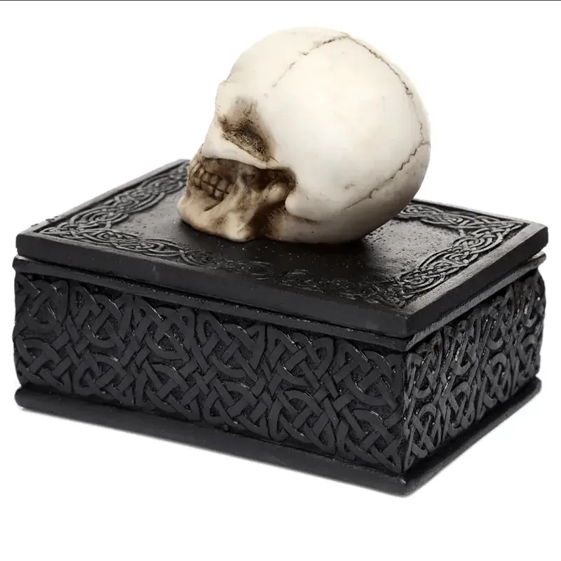 Skull Celtic Knotwork Trinket Box