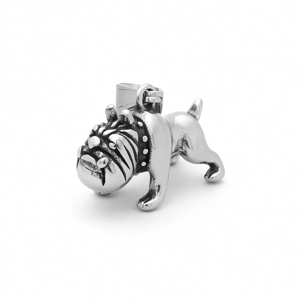 Stainless Steel Bulldog Pendant