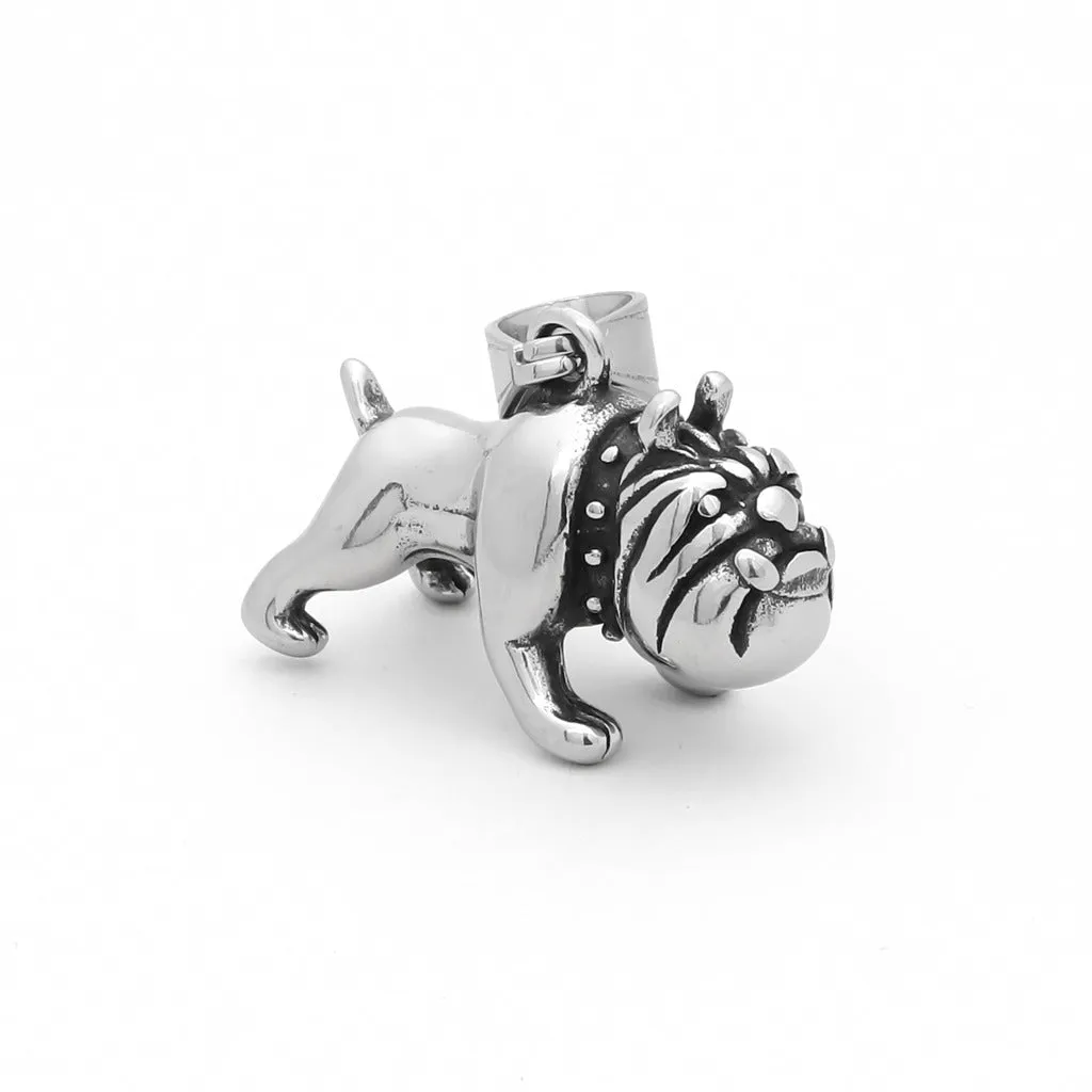 Stainless Steel Bulldog Pendant