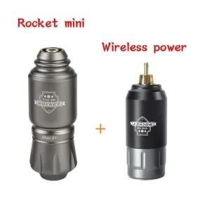 Tattoo Kit Rocket Mini Rotary RCA Battery Machine Pen With Powerful Tattoo Power Supply Mini Wireless Set  Makeup Tools