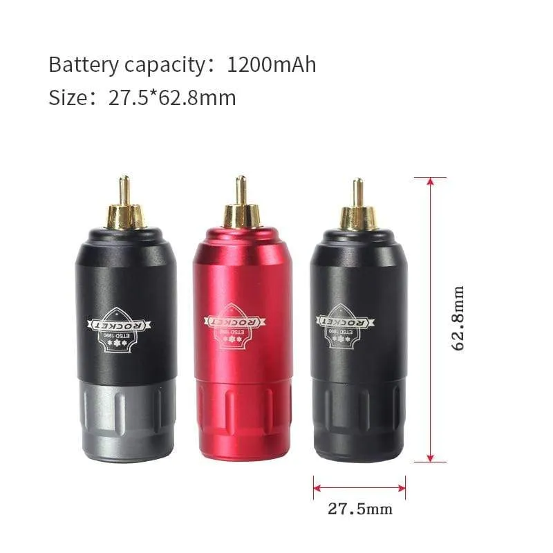 Tattoo Kit Rocket Mini Rotary RCA Battery Machine Pen With Powerful Tattoo Power Supply Mini Wireless Set  Makeup Tools