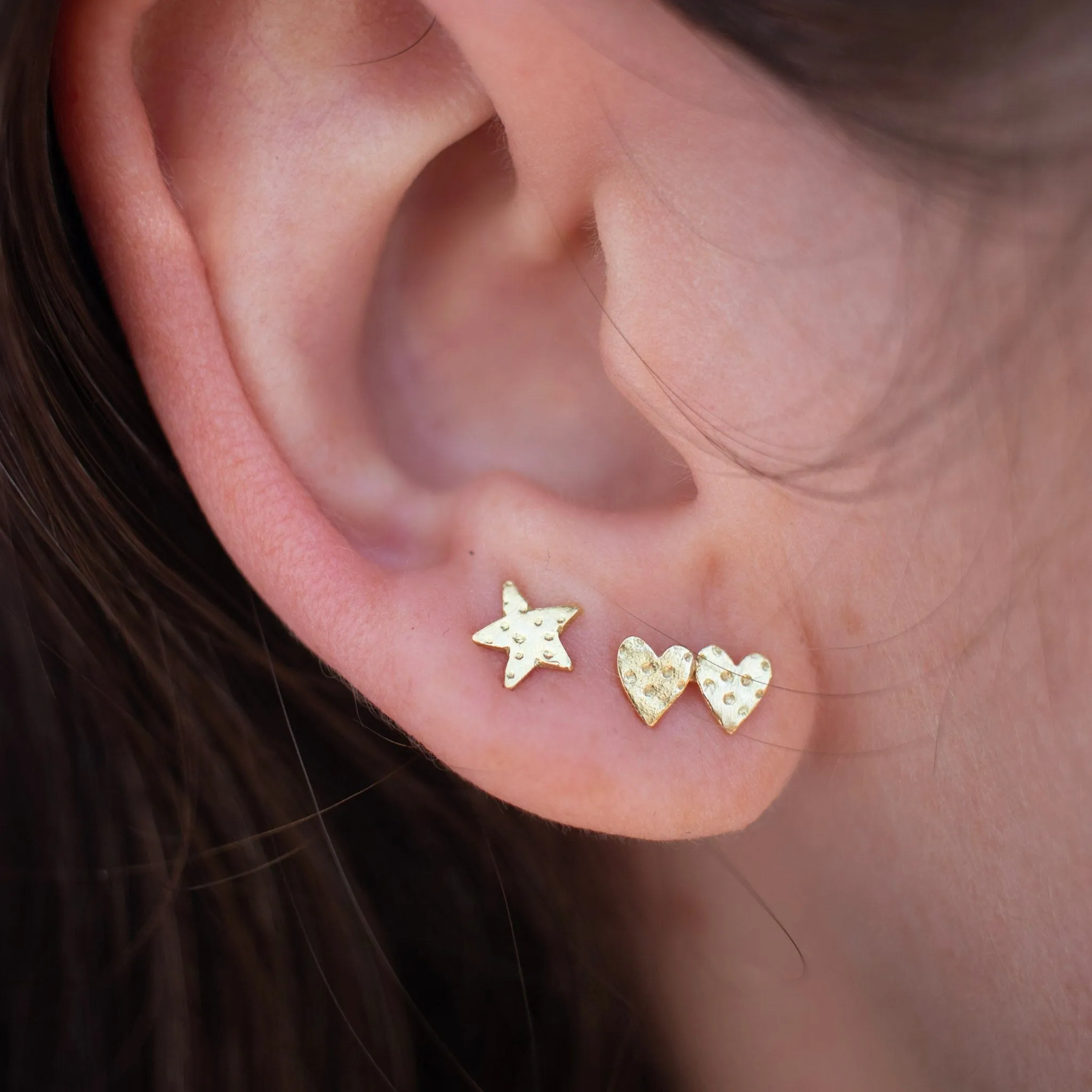 Teeny Tiny Double Stud Earrings