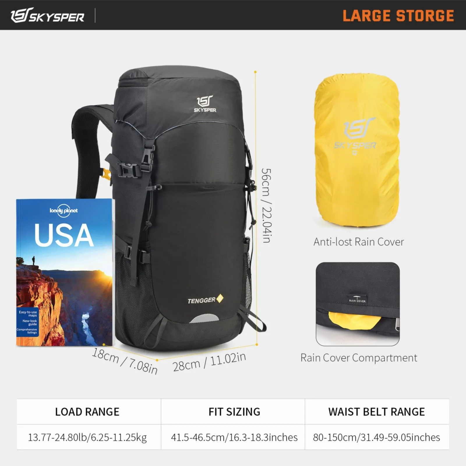 TENGGER35 - SKYSPER 35L Trekking Backpack