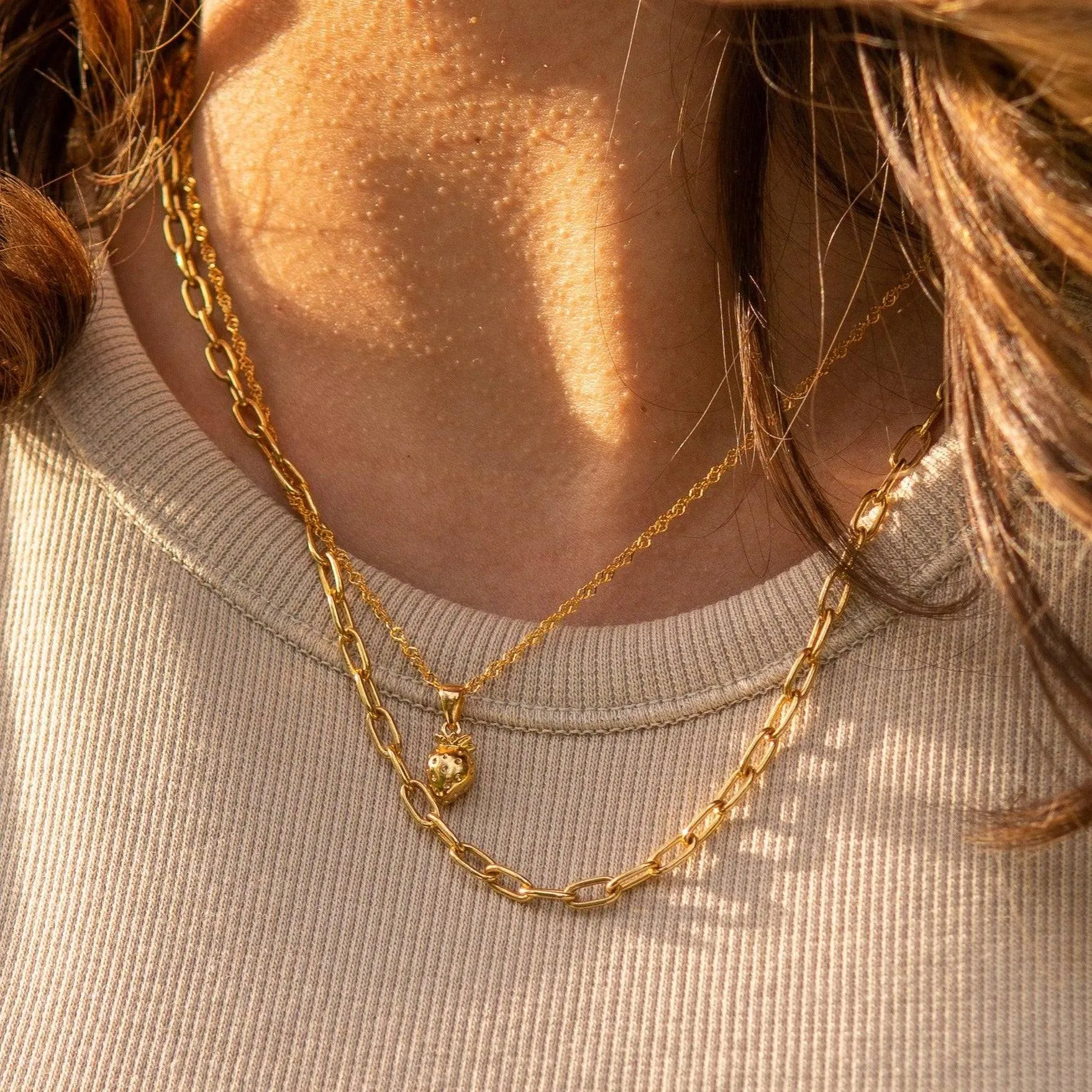 THE CHARLIE NECKLACE - 18k gold plated