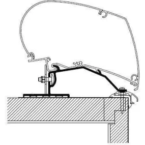 Thule Omnistor Caravan Roof Awning Adapter (3X 1,00M) 306757