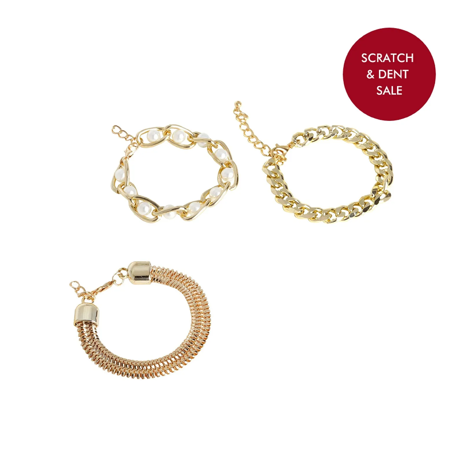 Touch of Glam Gold Bracelets - Sample