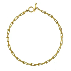 U Chain Toggle Hardware Necklace - Gold