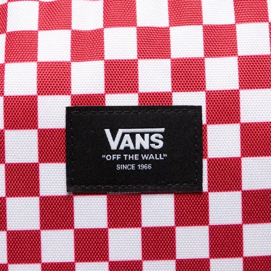 Vans Backpack for school and leisure Old Skool Check VN0A5KHRO841 chili pepper-white