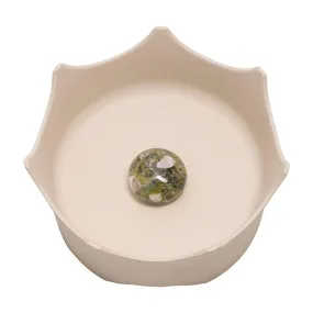 VitaJuwel CrownJuwel Pet Bowl, Natural White