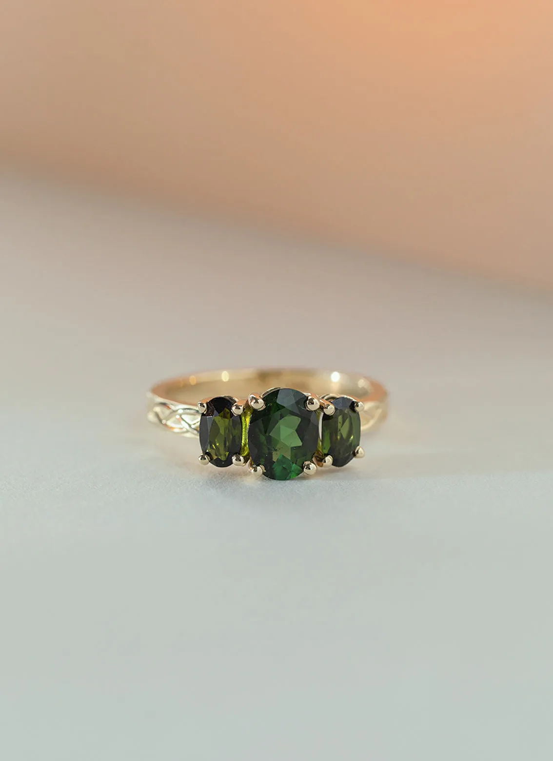 Zelda tourmaline ring 14k gold