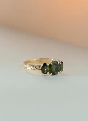 Zelda tourmaline ring 14k gold