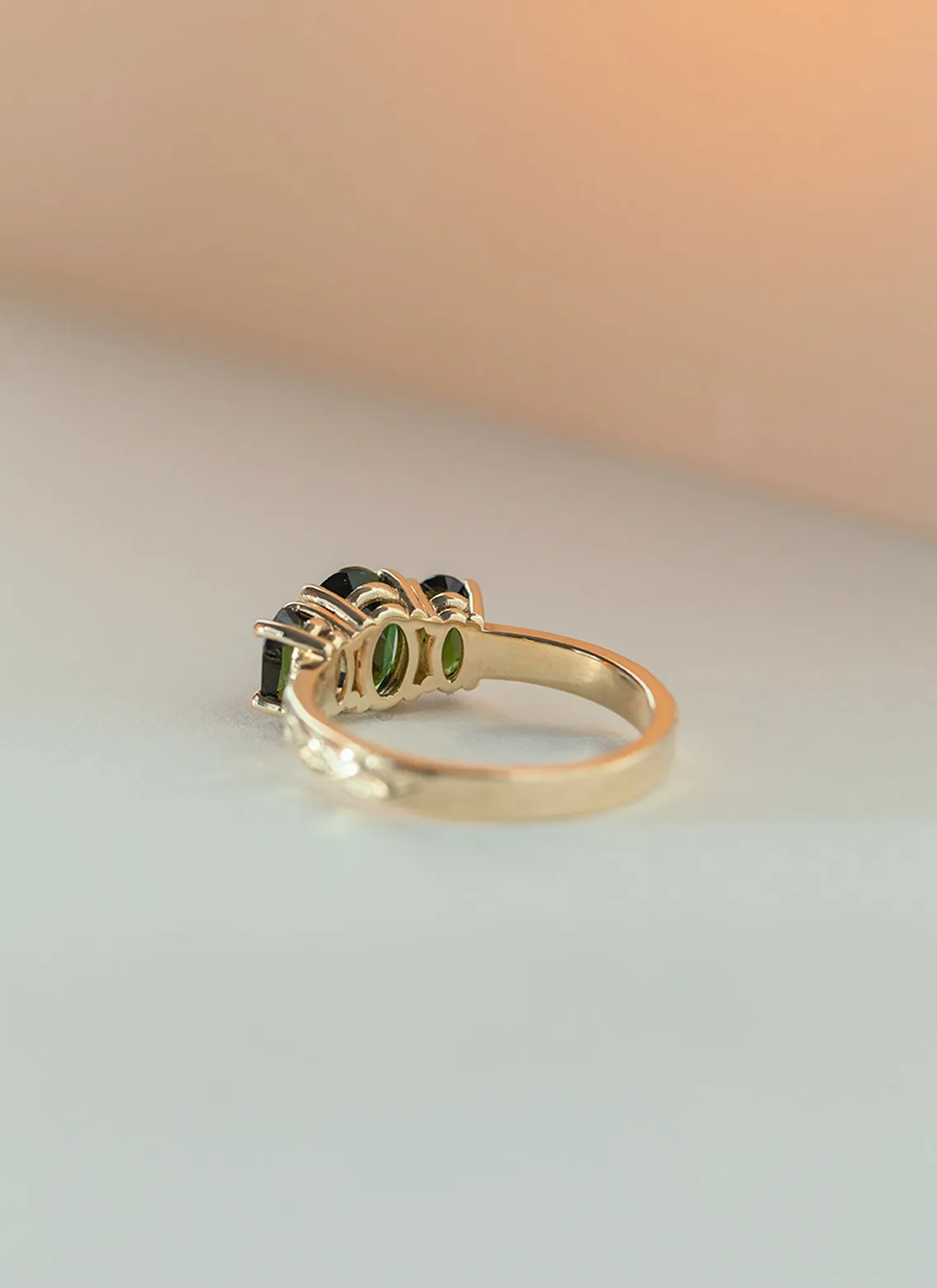 Zelda tourmaline ring 14k gold